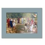 The baptism  - 5 colors Matboard print