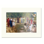 The baptism  - 5 colors Matboard print